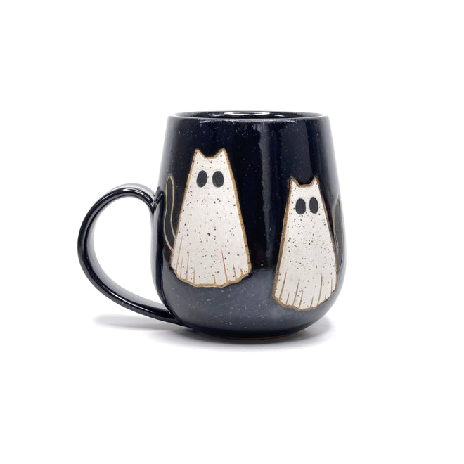 Ghost Kitty Mugs
